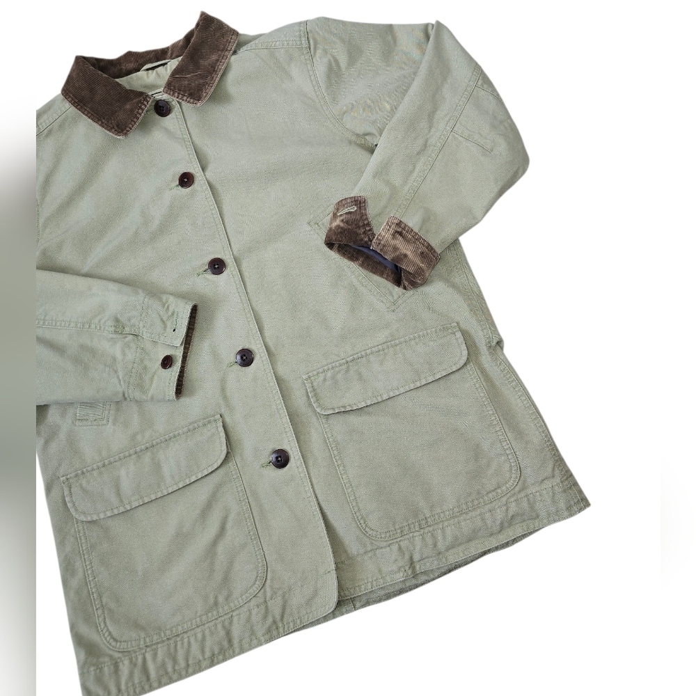 Vintage L.L.Bean Light Sage Barn/Hunting Jacket - Picture 3 of 16